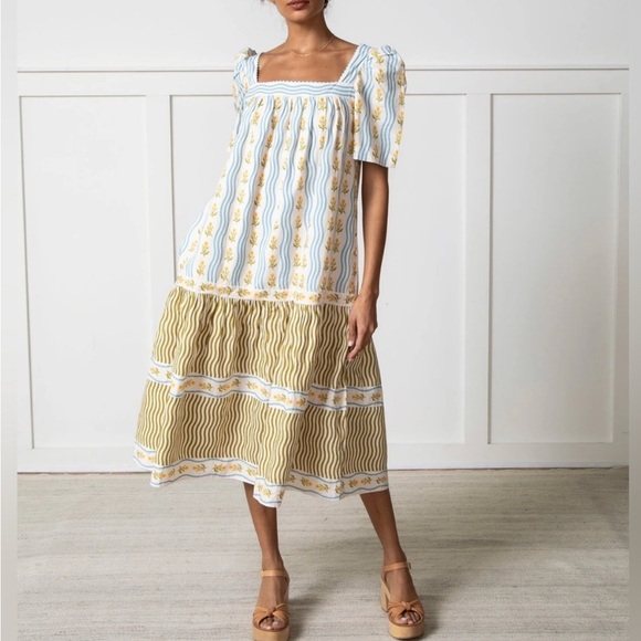 Print fresh Midi Dress - Picture 1 of 3